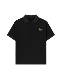 Áo Polo Nữ/ Áo Polo Relaxed Fit Blue Tiffany Dachshund