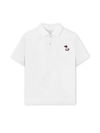Áo Polo Nữ/ Áo Polo Relaxed Fit Dachshund Polka