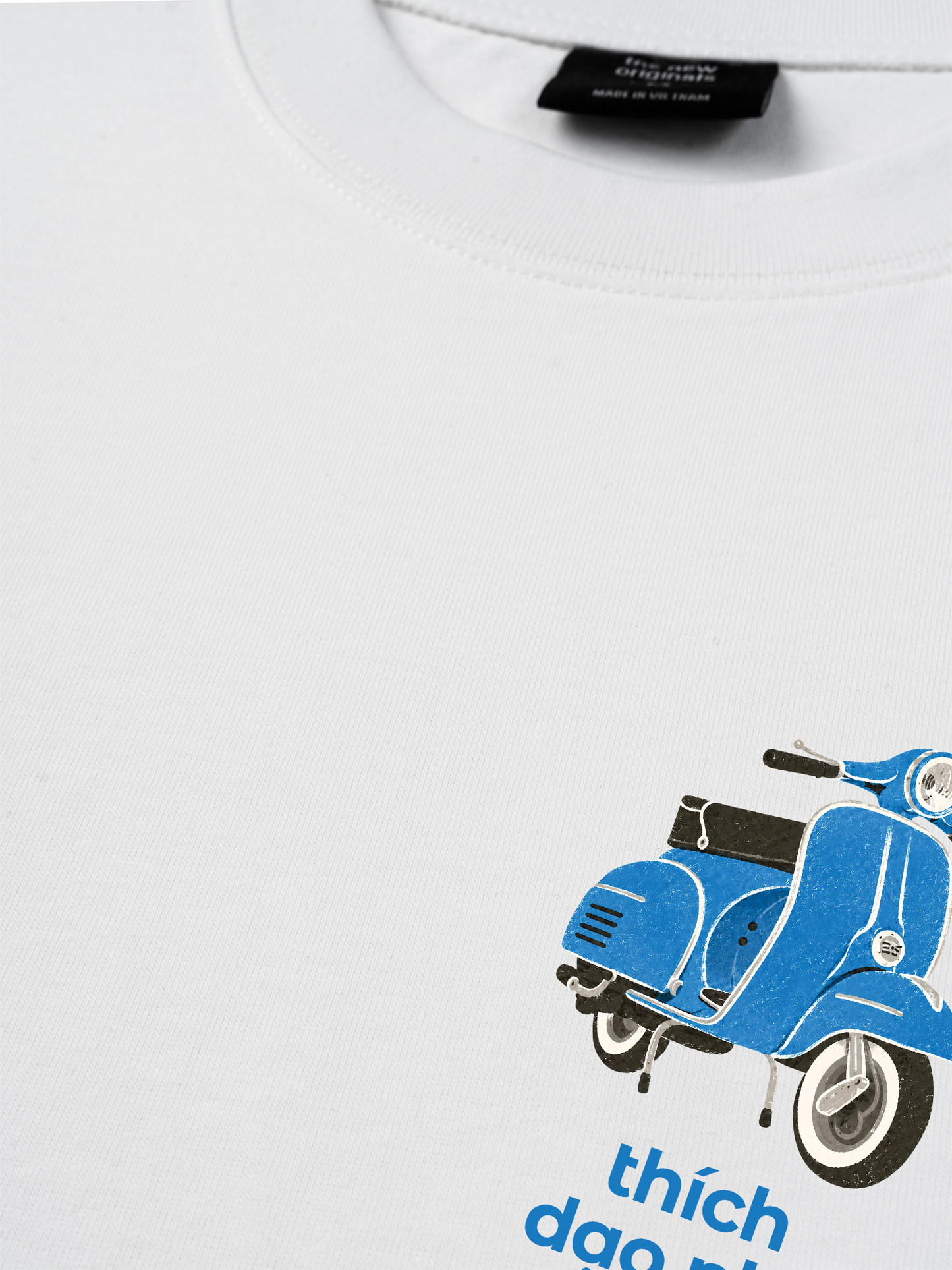 Áo Thun Relaxed Fit Thích Dạo Phố Blue