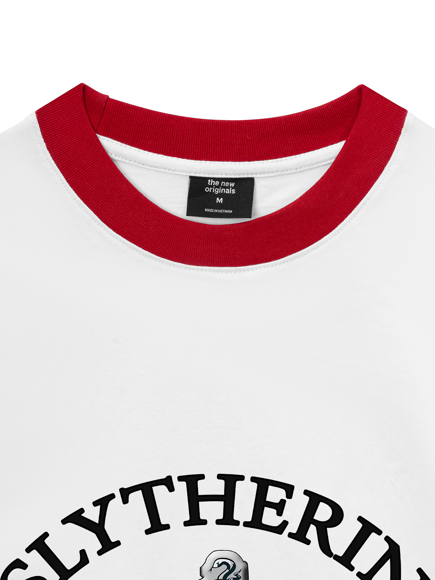 Áo Thun Ringer Relaxed Fit Harry Potter Slytherin Vintage