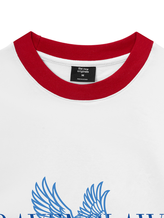 Áo Thun Ringer Relaxed Fit Harry Potter Ravenclaw