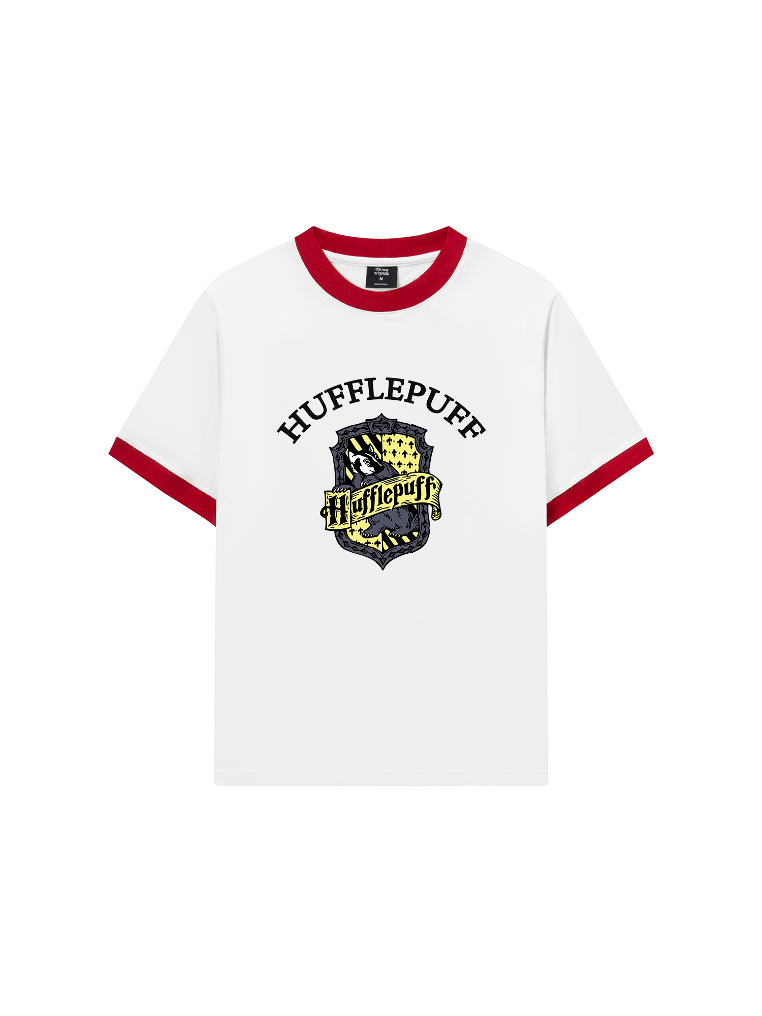 Áo Thun Ringer Relaxed Fit Harry Potter Huflepuff Vintage