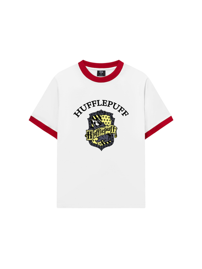 Áo Thun Ringer Relaxed Fit Harry Potter Huflepuff Vintage