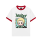 Áo Thun Ringer Relaxed Fit Harry Potter Malfoy Chibi
