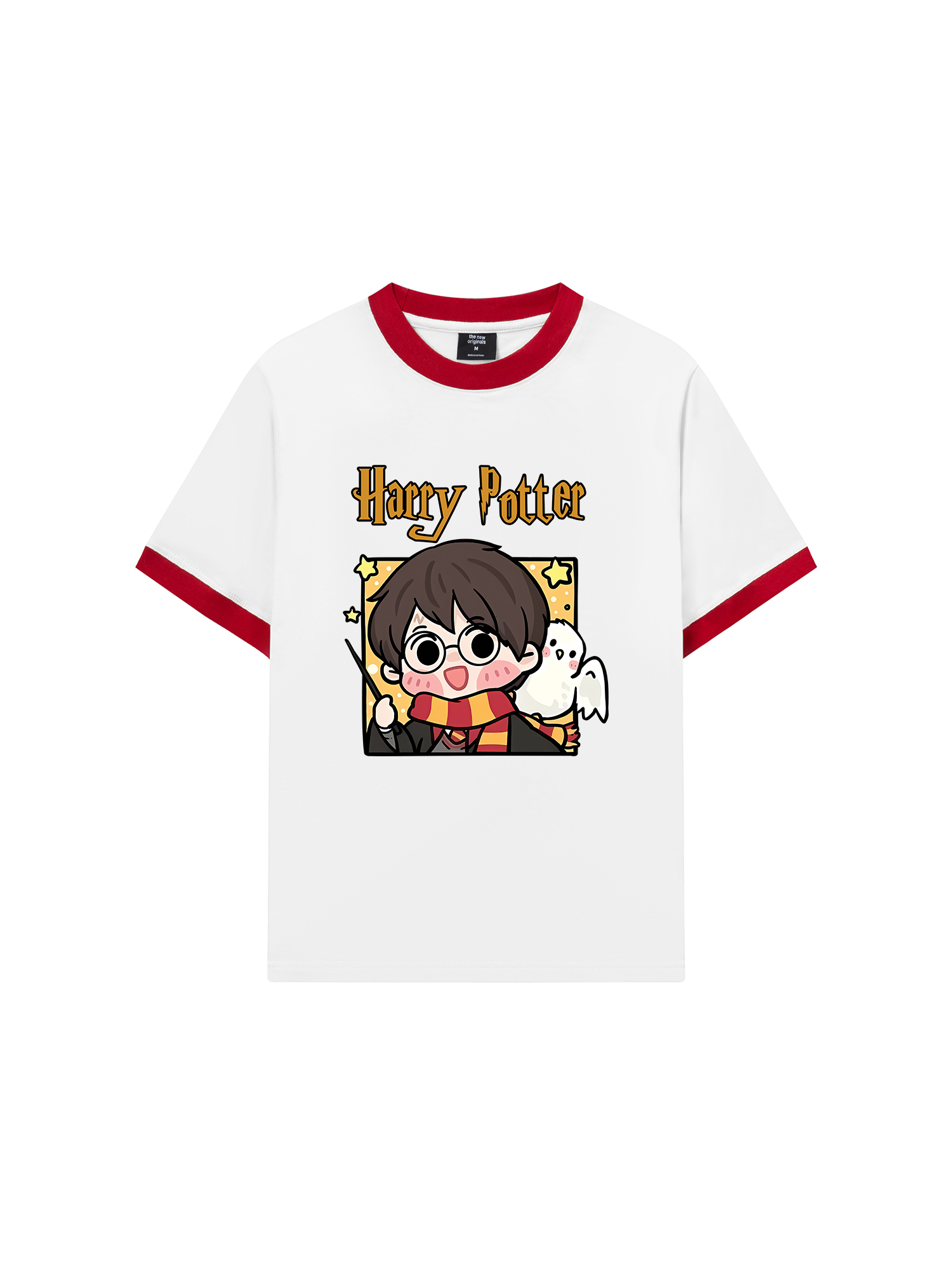 Áo Thun Ringer Relaxed Fit Harry Potter Chibi