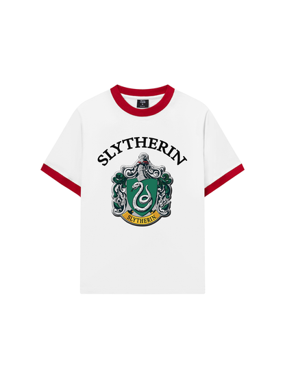 Áo Thun Ringer Relaxed Fit Harry Potter Slytherin Vintage