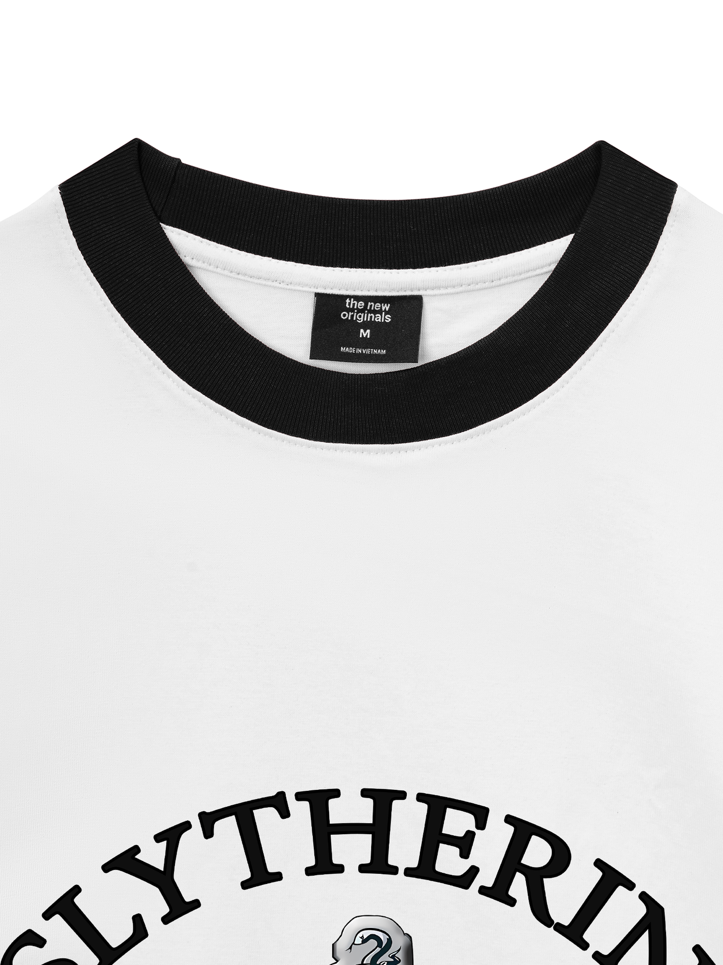 Áo Thun Ringer Relaxed Fit Harry Potter Slytherin Vintage