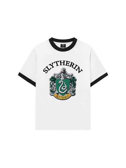 Áo Thun Ringer Relaxed Fit Harry Potter Slytherin Vintage