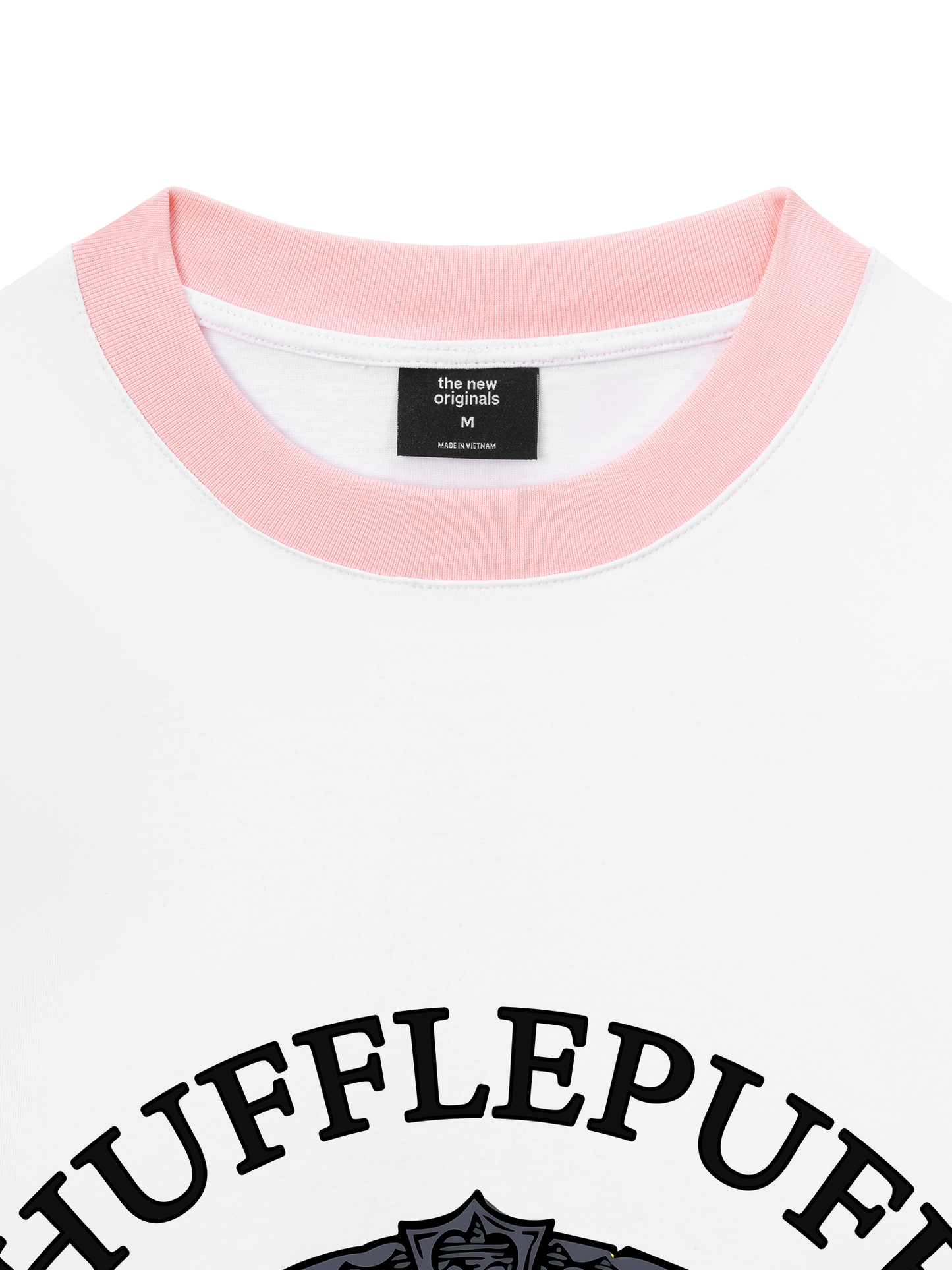 Áo Thun Ringer Relaxed Fit Harry Potter Huflepuff Vintage