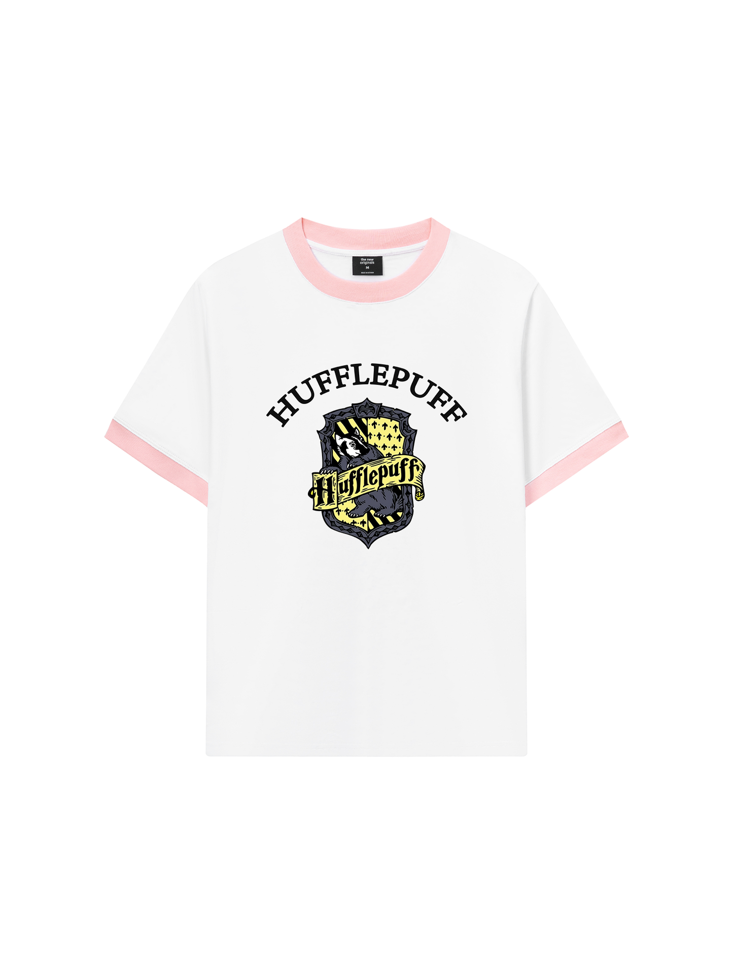 Áo Thun Ringer Relaxed Fit Harry Potter Huflepuff Vintage