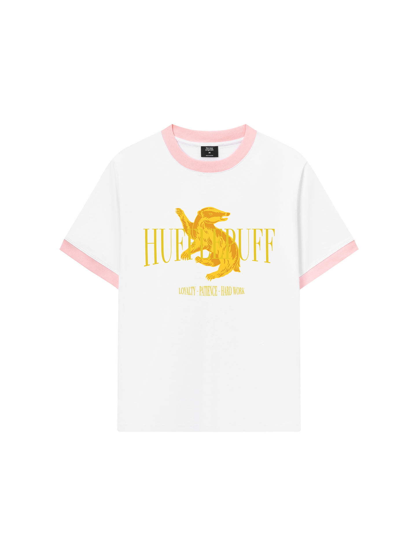Áo Thun Ringer Relaxed Fit Harry Potter Hufflepuff