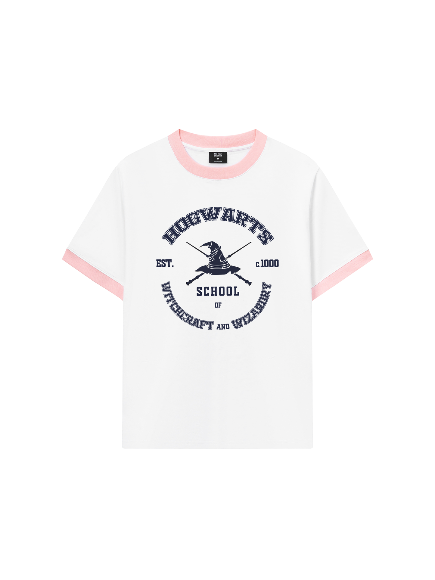 Áo Thun Ringer Relaxed Fit Harry Potter Hogwarts
