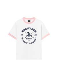 Áo Thun Ringer Relaxed Fit Harry Potter Hogwarts