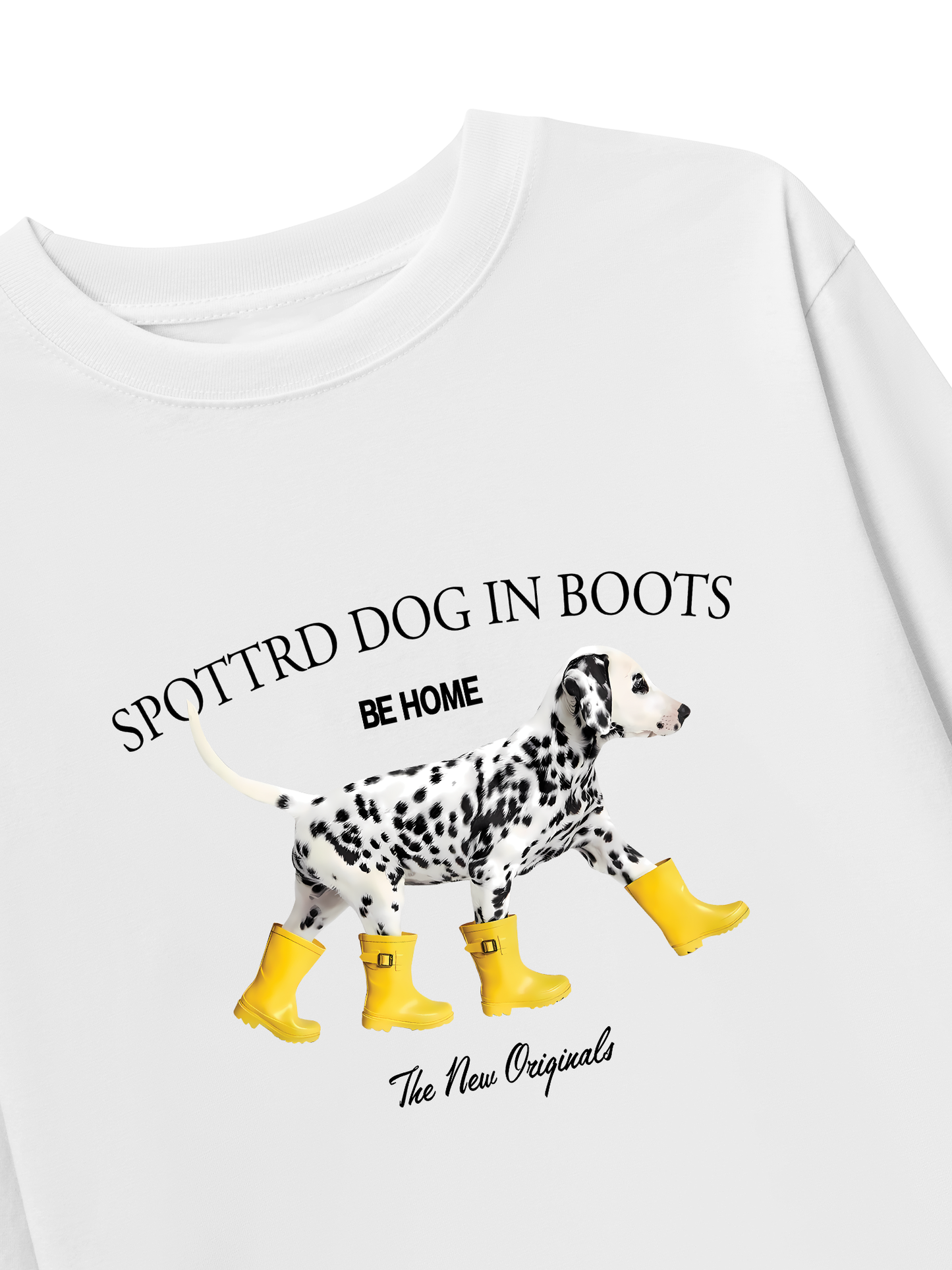 Áo Thun Dài Tay Animal Cute Puppy Yellow Boots