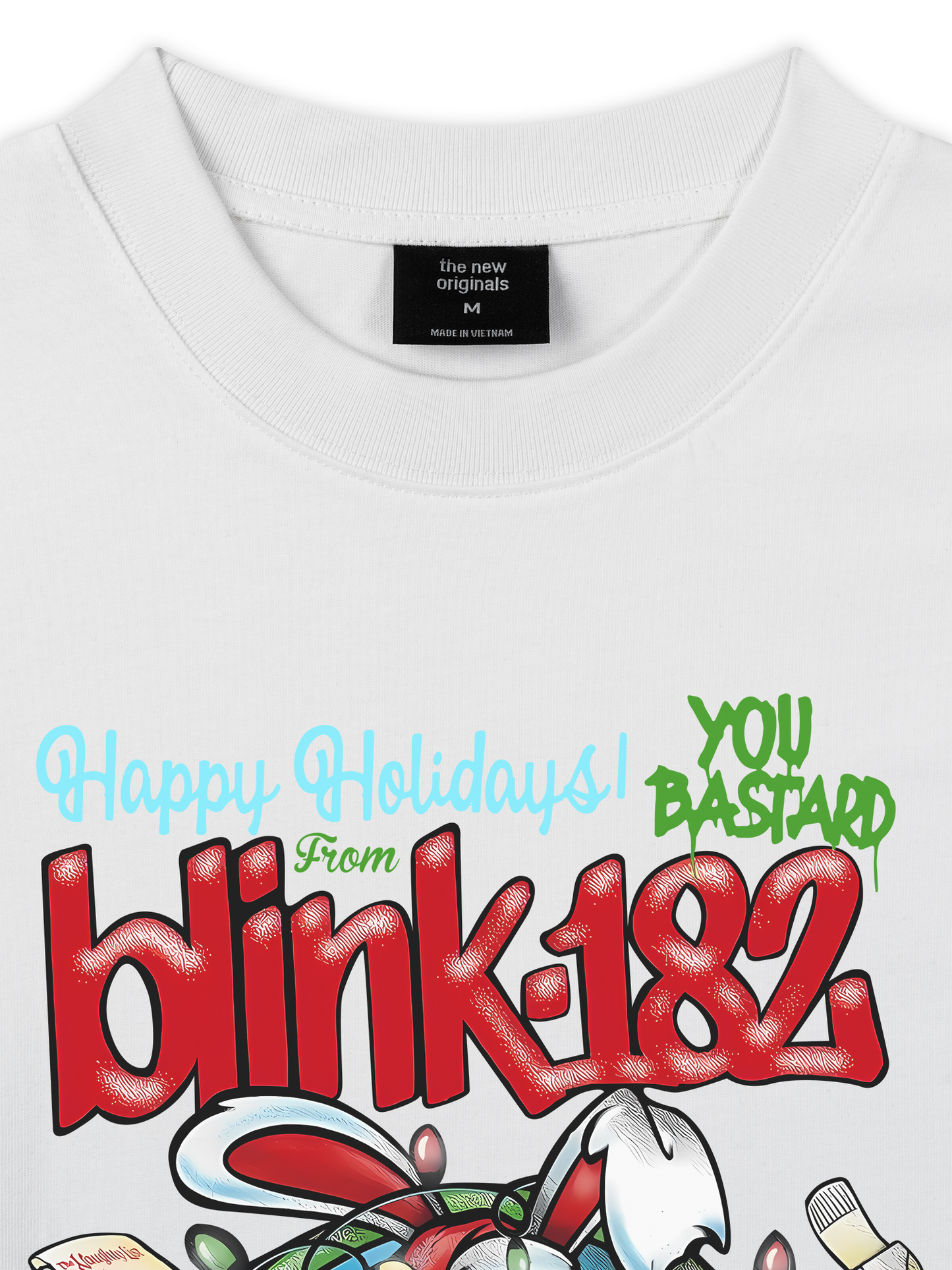 Áo Thun Relaxed Fit Blink 182 Happy Holidays