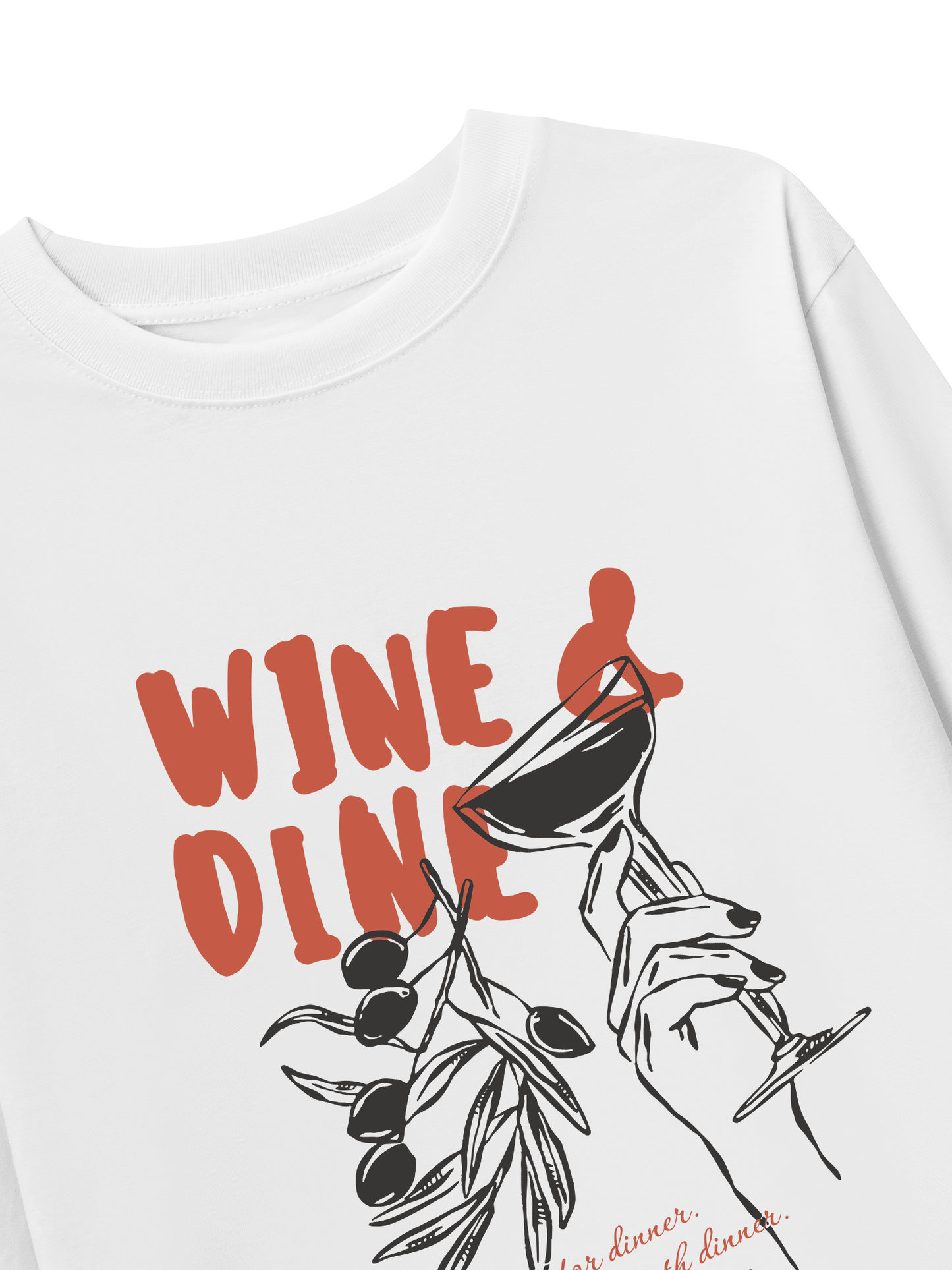 Áo Thun Dài Tay WINE & DINE