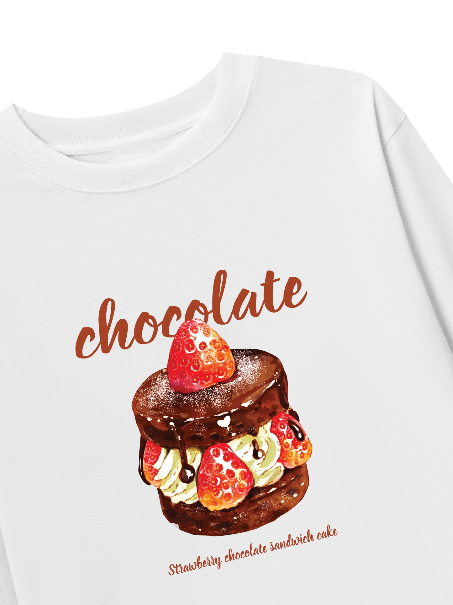 Áo Thun Dài Tay Strawberry Chocolate