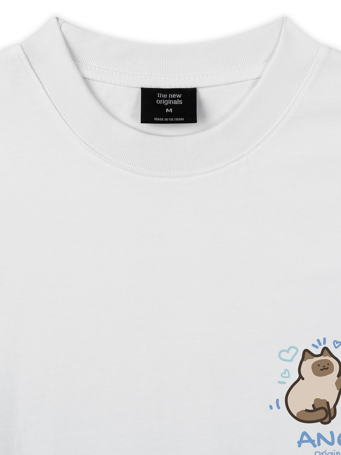 Áo Thun Relaxed Fit Angry Luv Cat Couple
