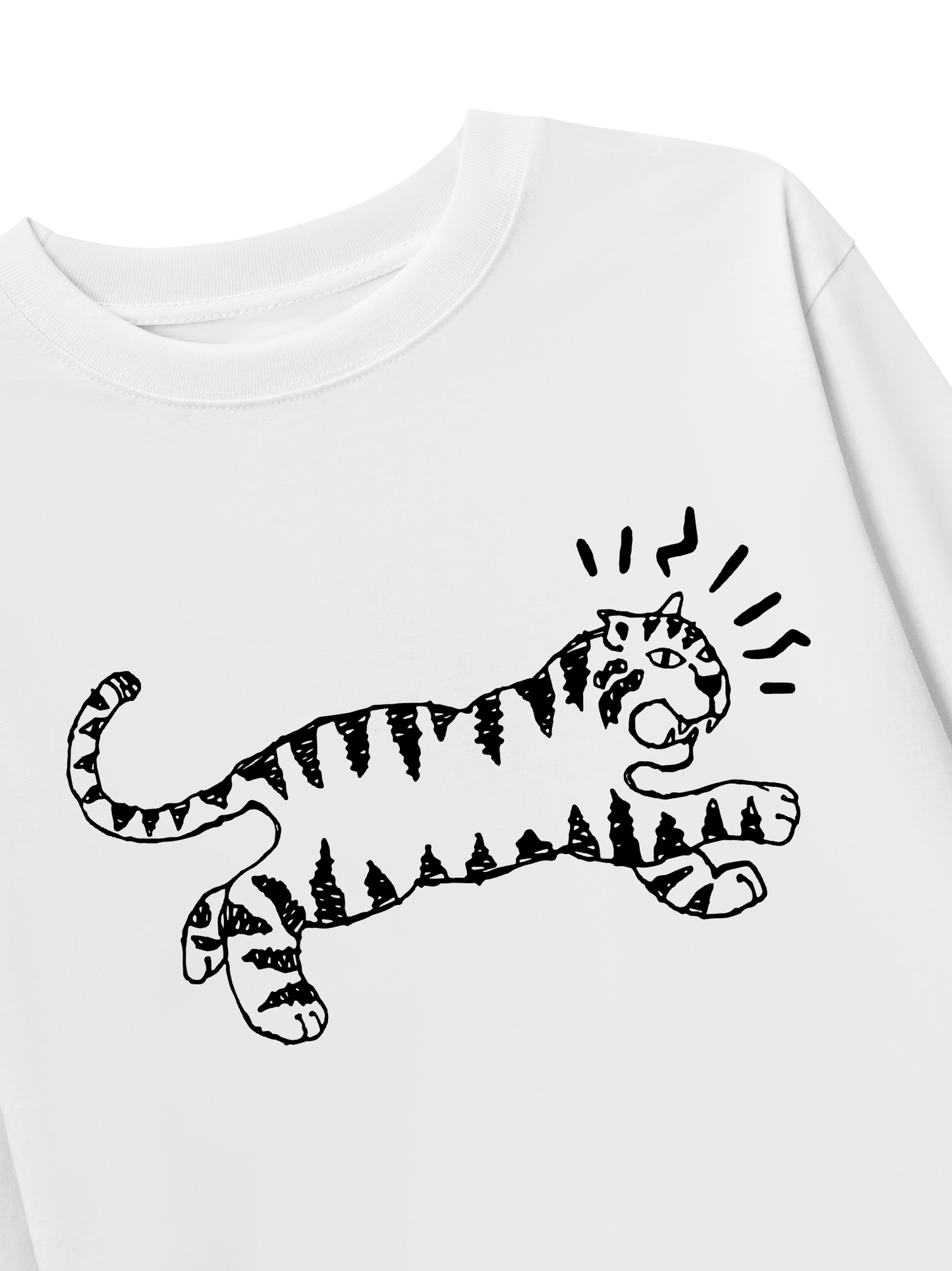 Áo Thun Dài Tay Tiger Sketch
