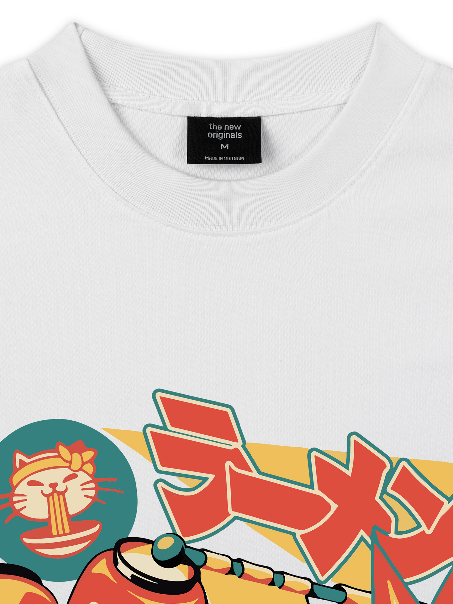 Áo Thun Relaxed Fit Ramen Neko