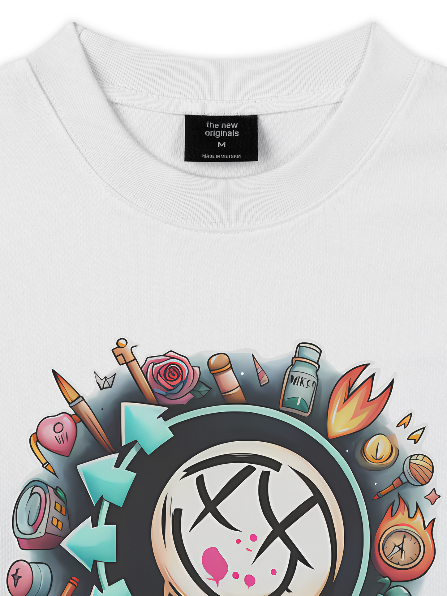 Áo Thun Relaxed Fit Blink 182 Watercolor