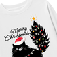 Áo Thun Dài Tay Black Kitty Christmas
