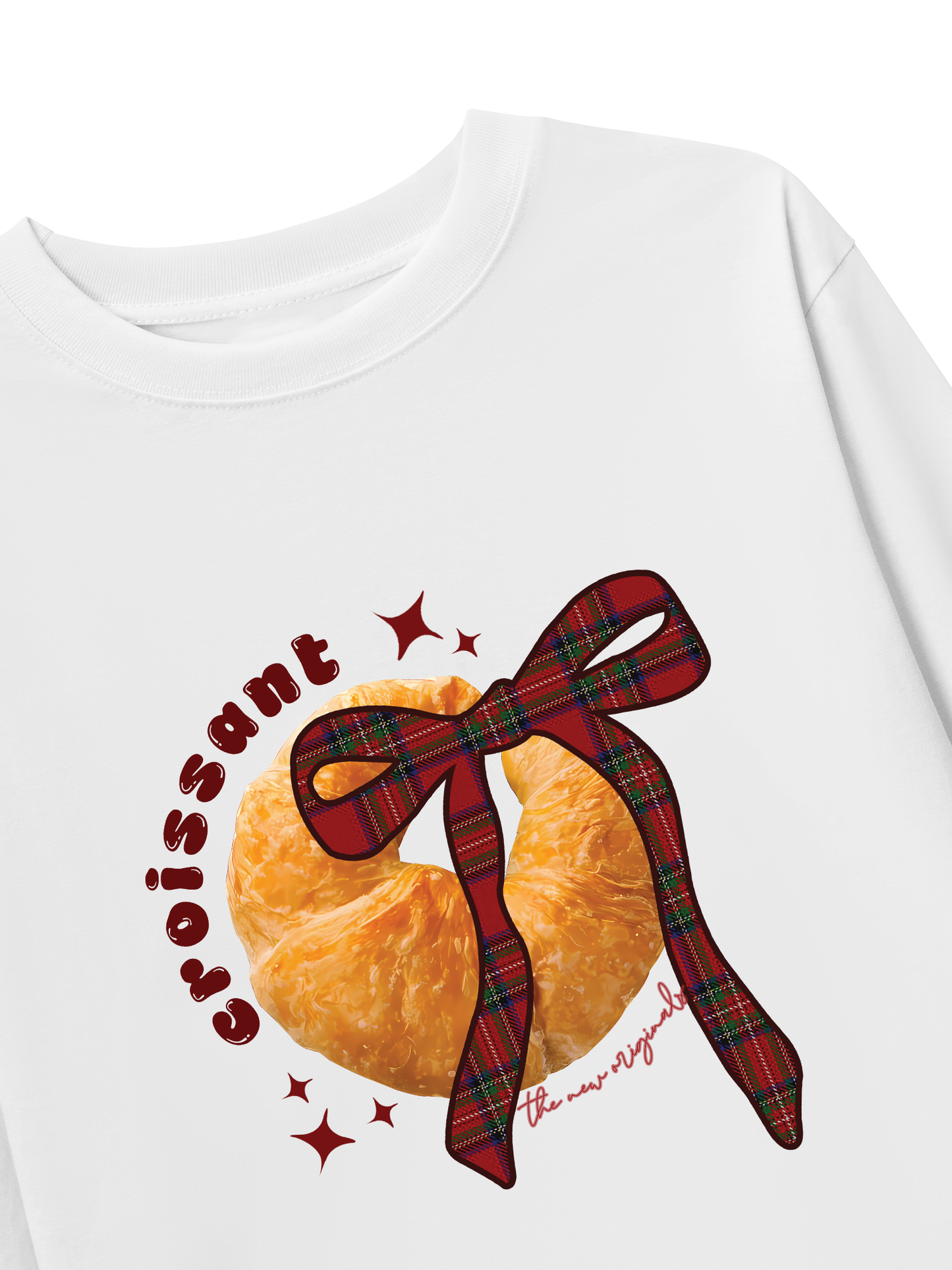 Áo Thun Dài Tay Sweet Pastry Red Plaid Bow