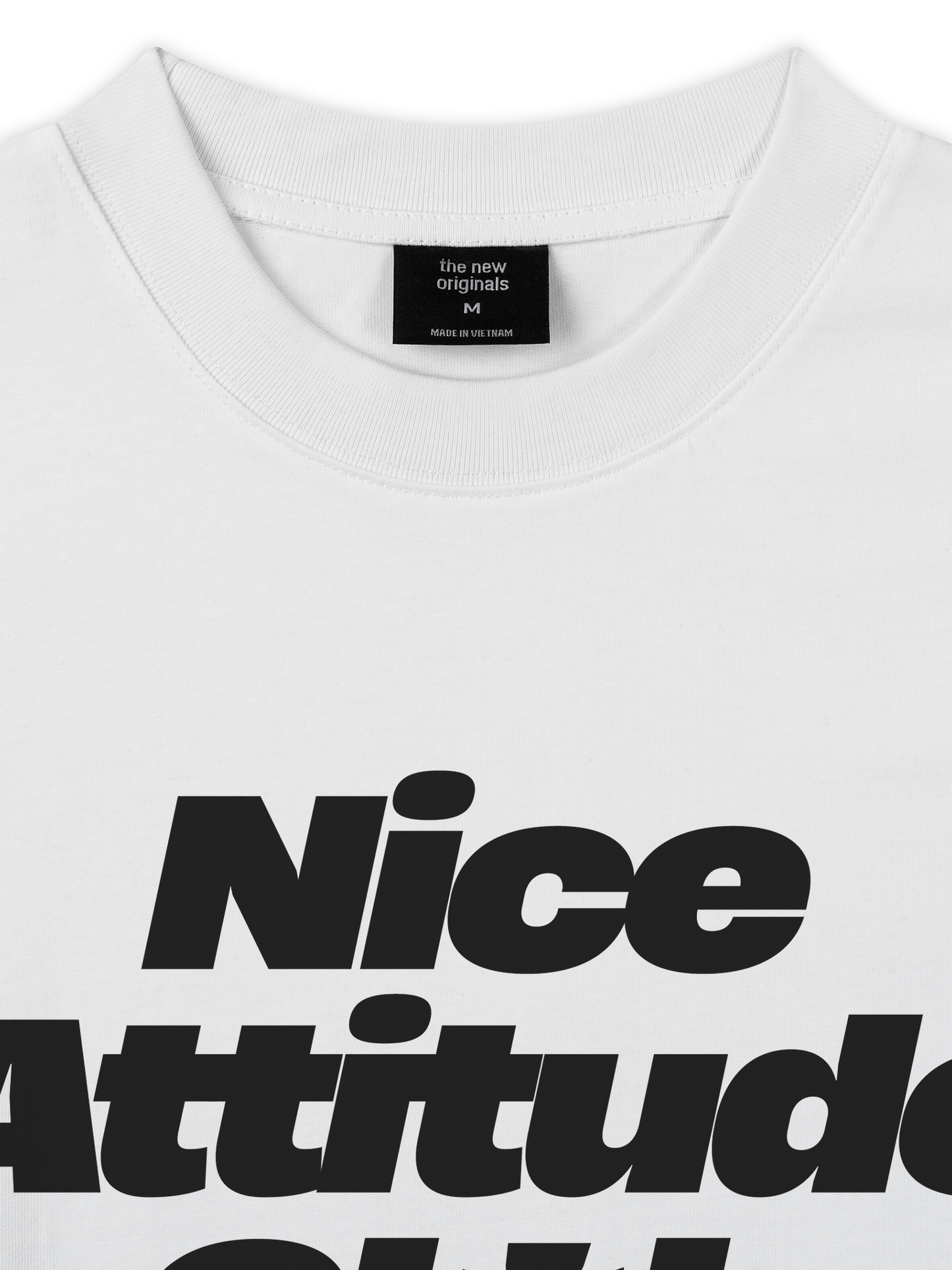 Áo Thun Relaxed Fit Life Vibe Nice Attitude