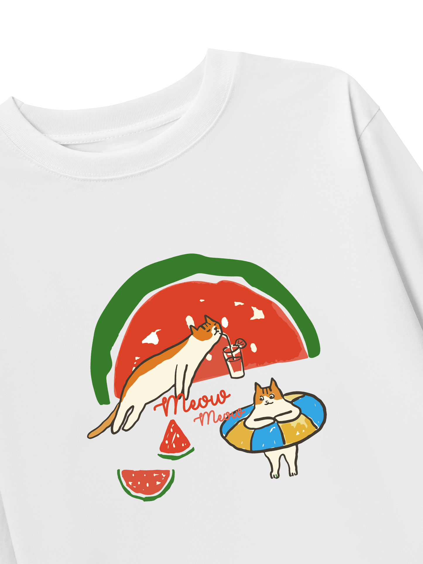Áo Thun Dài Tay Meow Meow Watermelon