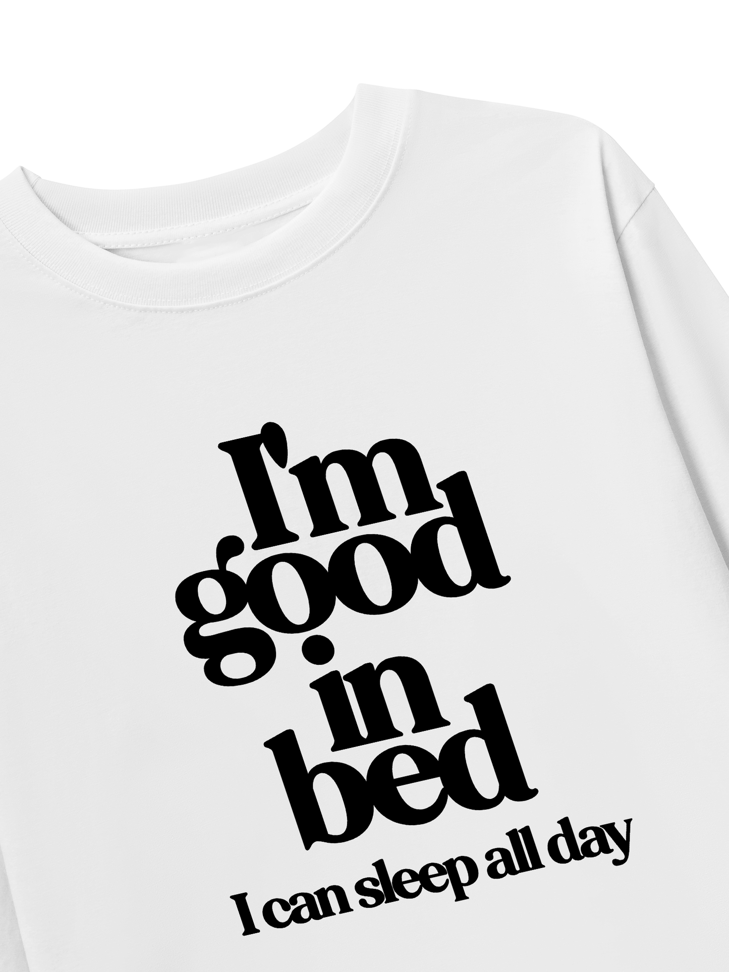 Áo Thun Dài Tay Life Vibe Good In Bed