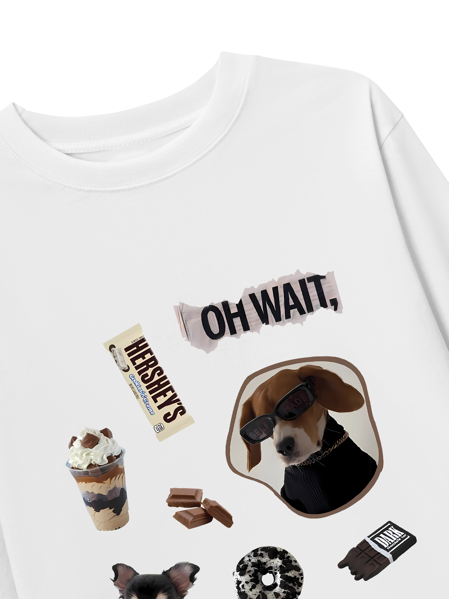 Áo Thun Dài Tay Sweet Pastry Cute Puppy Chocolate