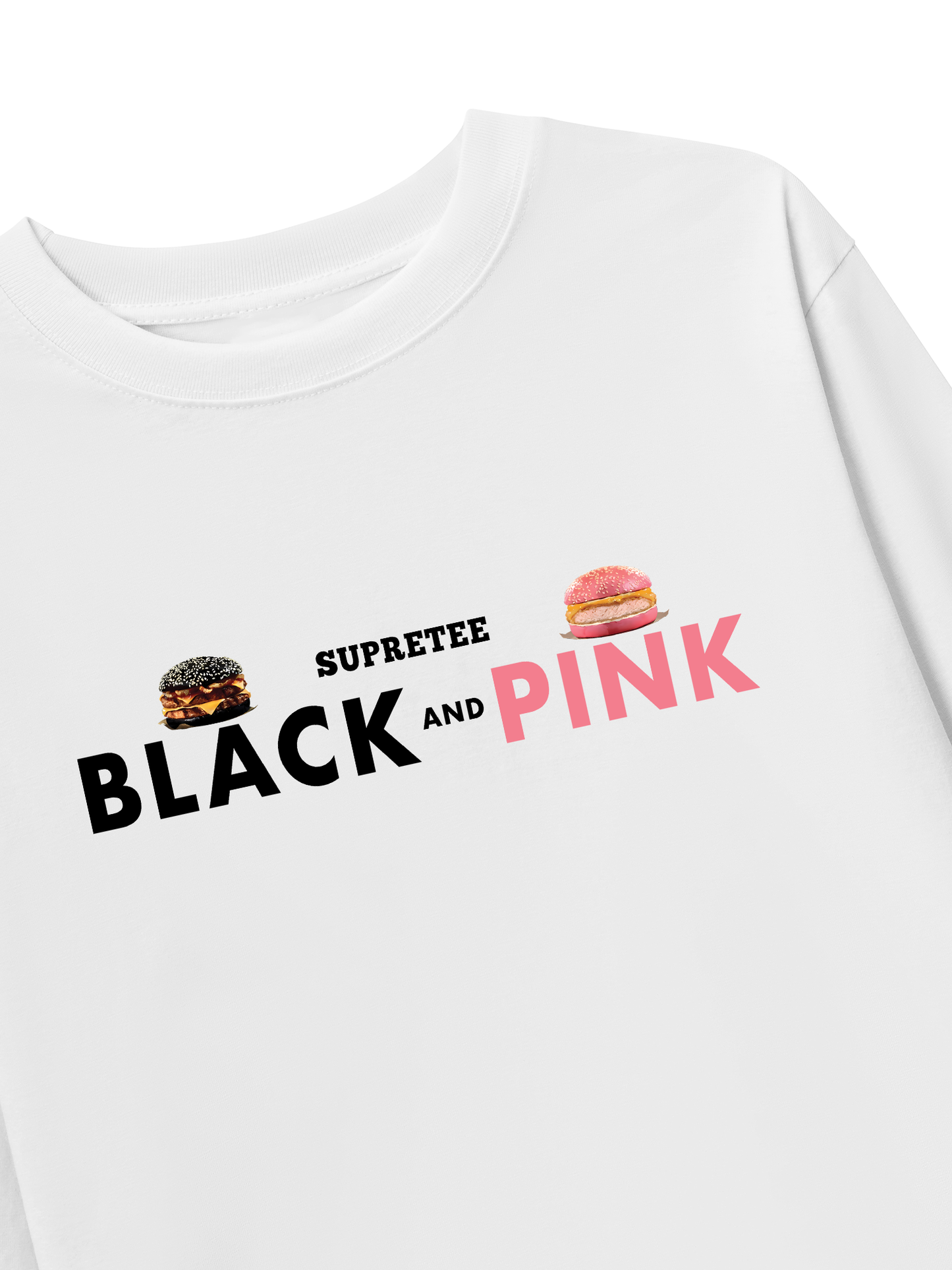 Áo Thun Dài Tay Sweet Pastry Black Pink Meow Meow Strawberry