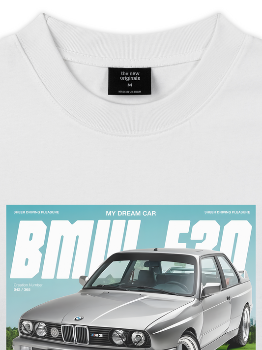 Áo Thun Relaxed Fit Car BMW E30 My Dream Car