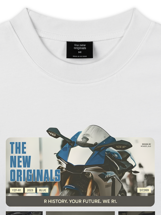 Áo Thun Relaxed Fit Motor YZF-R1 Deep Blue
