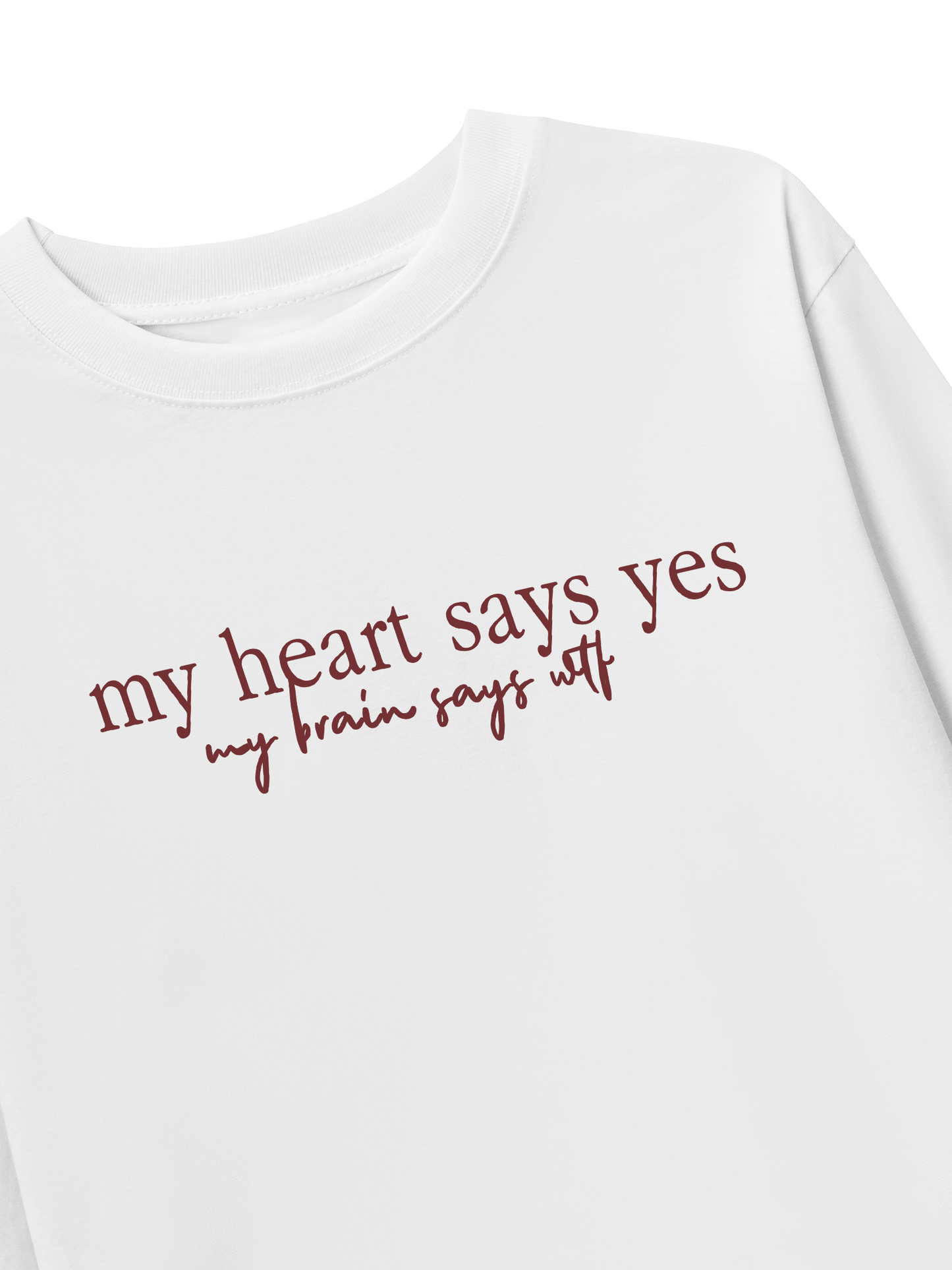 Áo Thun Dài Tay My Heart Say Yes