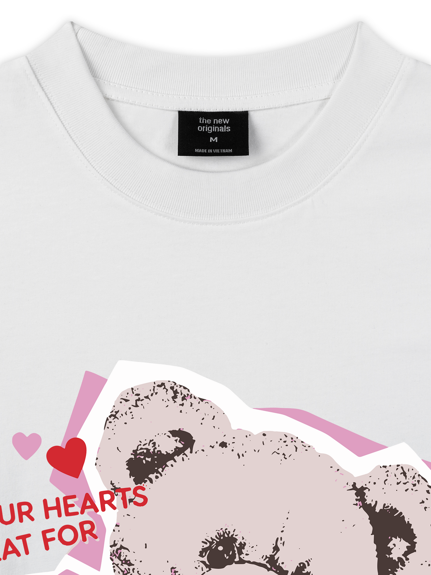 Áo Thun Relaxed Fit Our Hearts Beat For