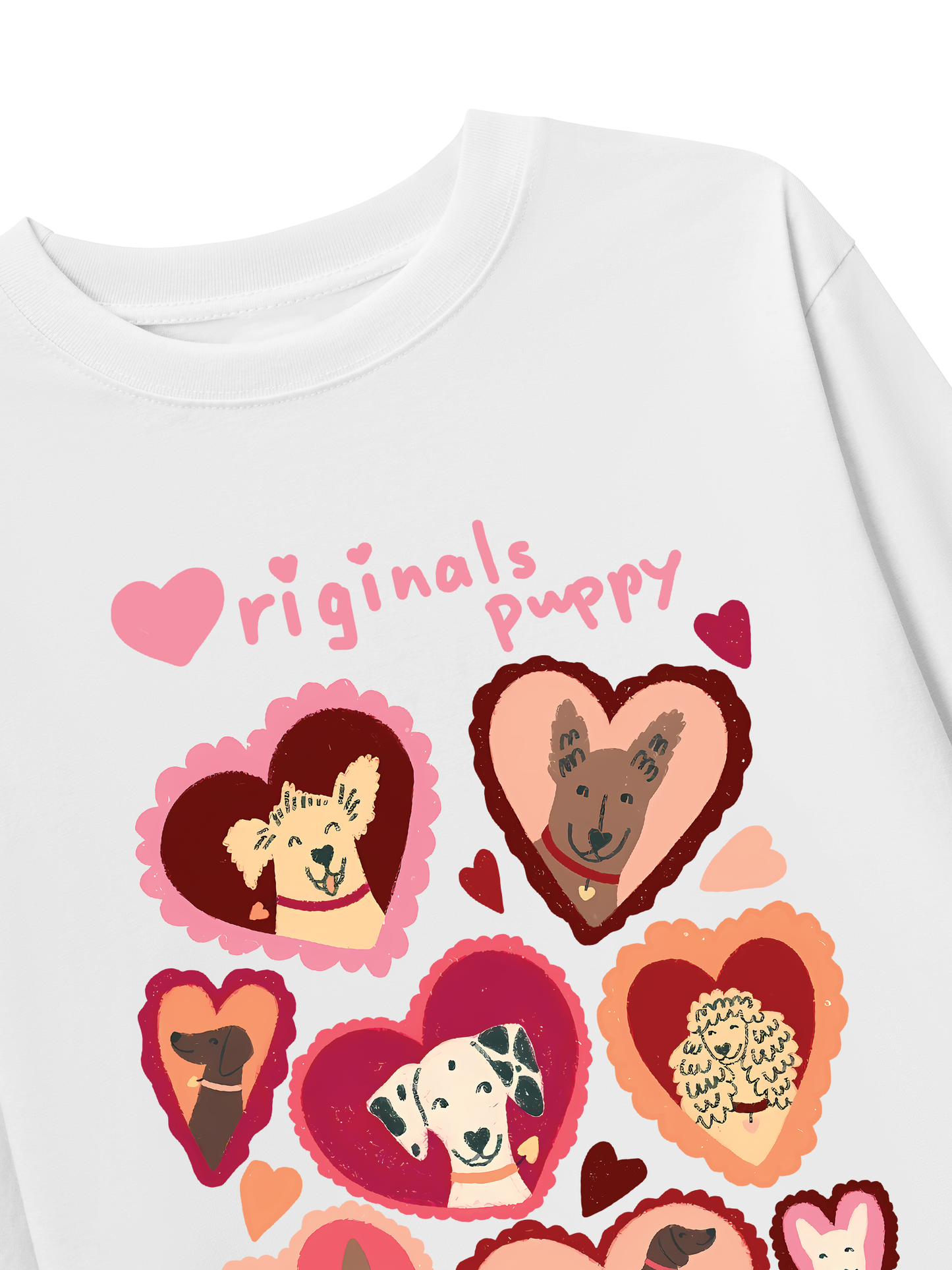 Áo Thun Dài Tay Animal Puppy Heart
