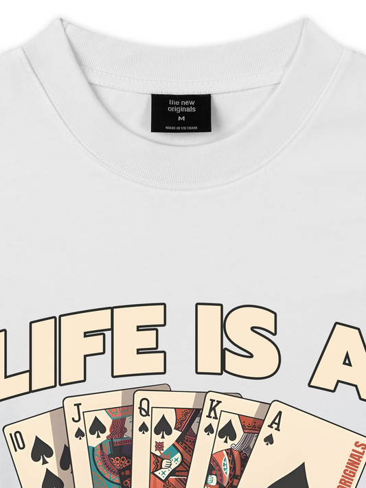 Áo Thun Relaxed Fit Lucky Life Is A Gamble