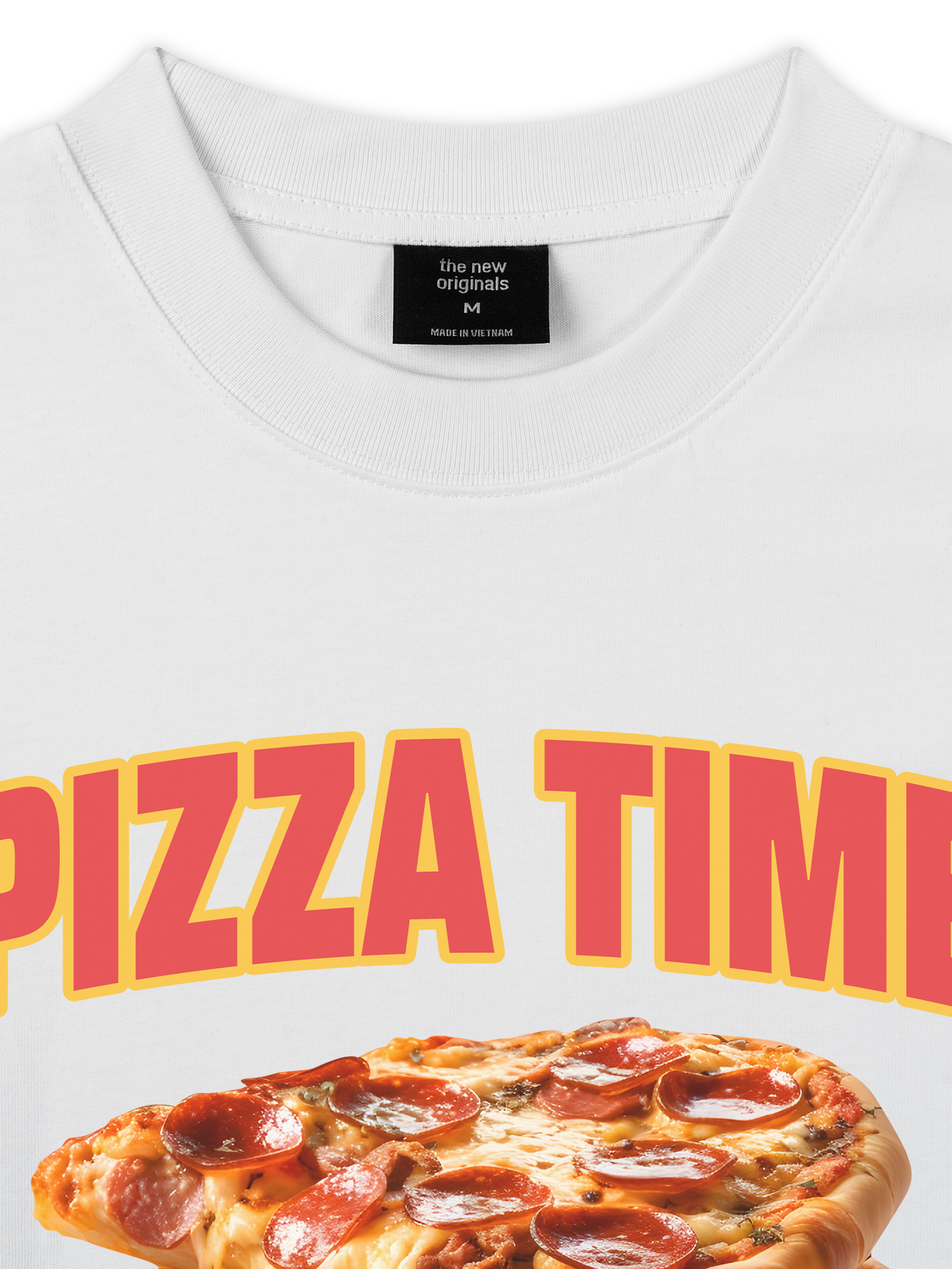 Áo Thun Relaxed Fit Foody Pizza Time