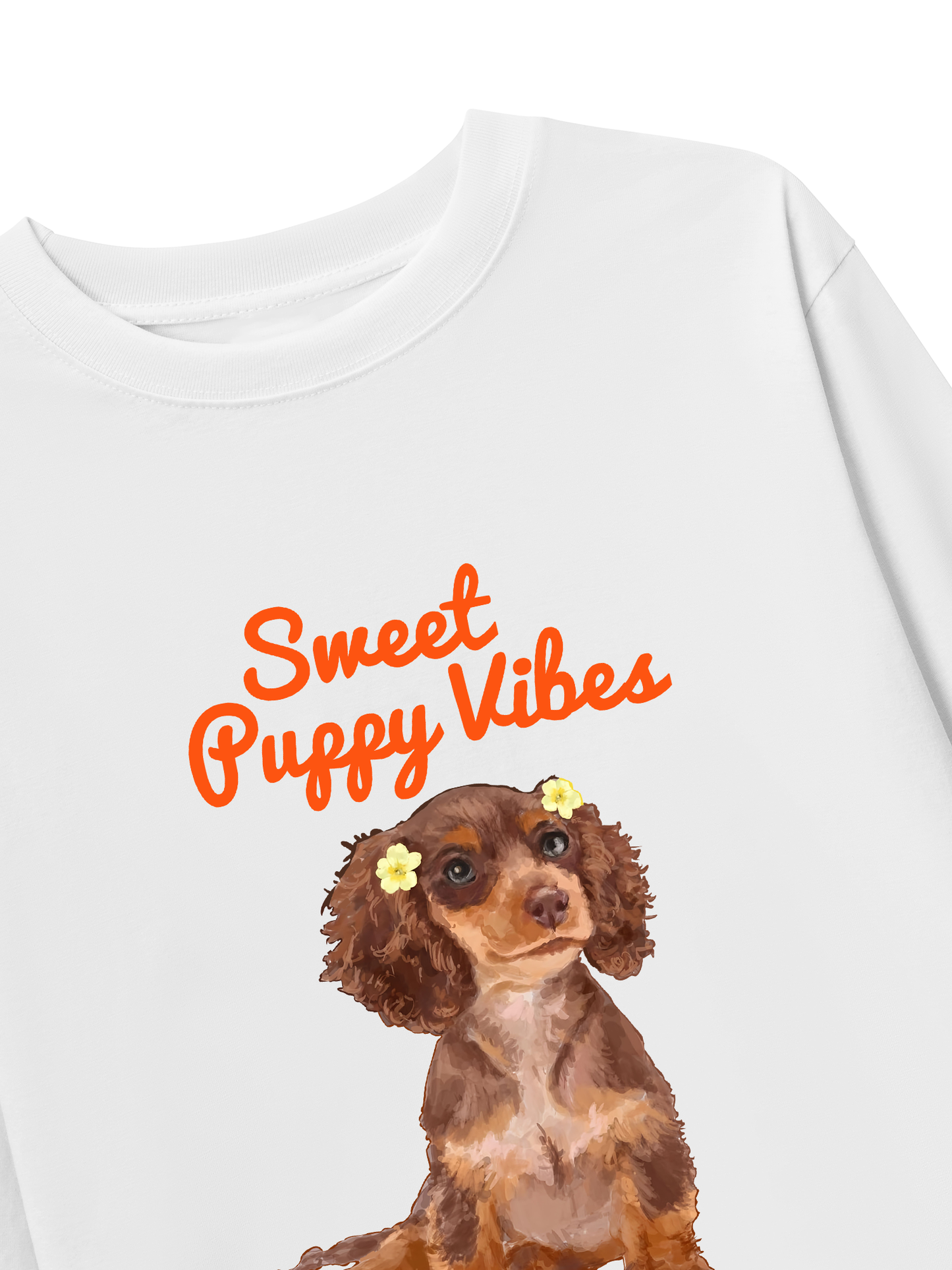 Áo Thun Dài Tay Sweet Puppy Vibe