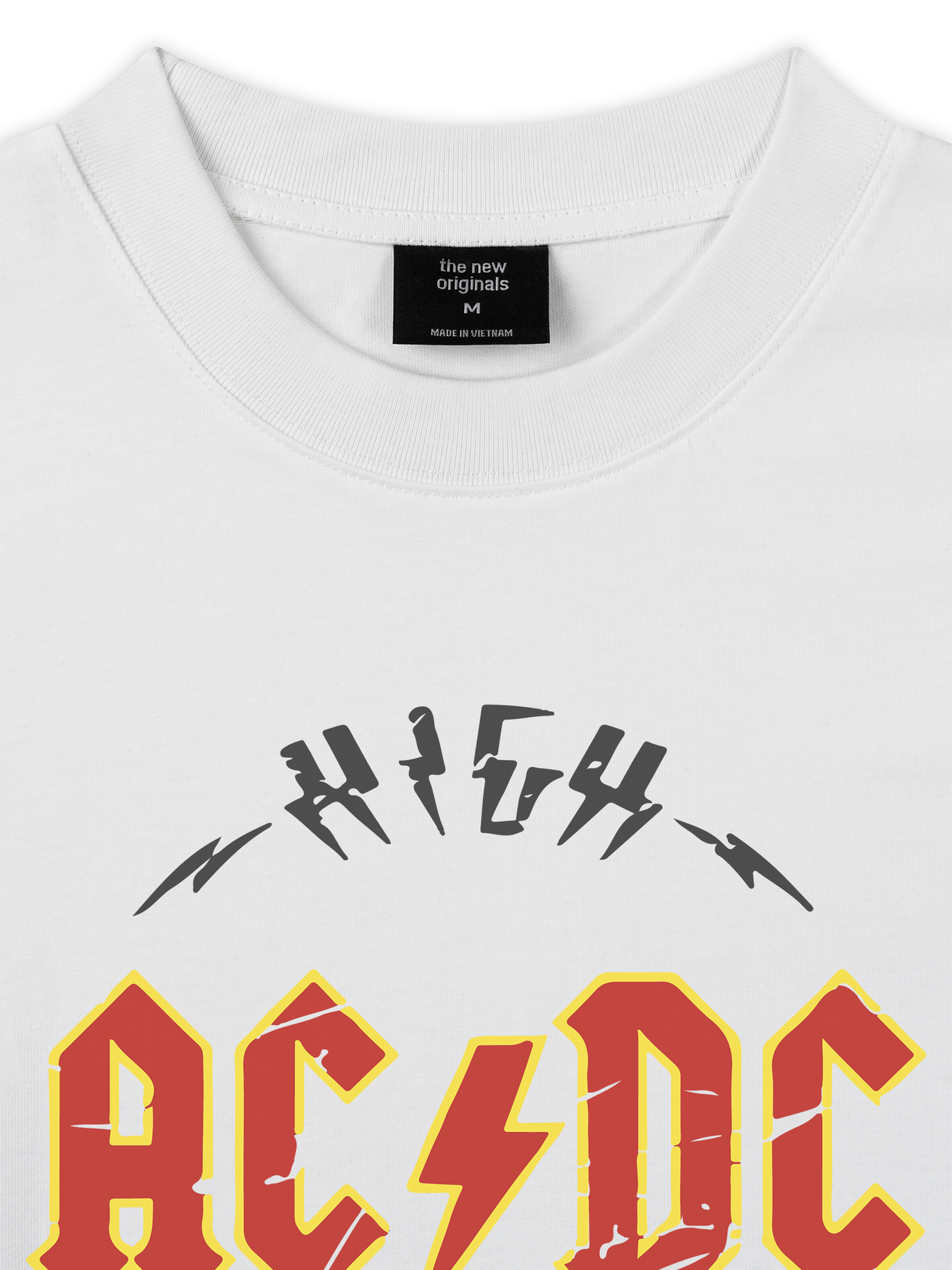 Áo Thun Relaxed Fit Music Rock AC DC High Voltage