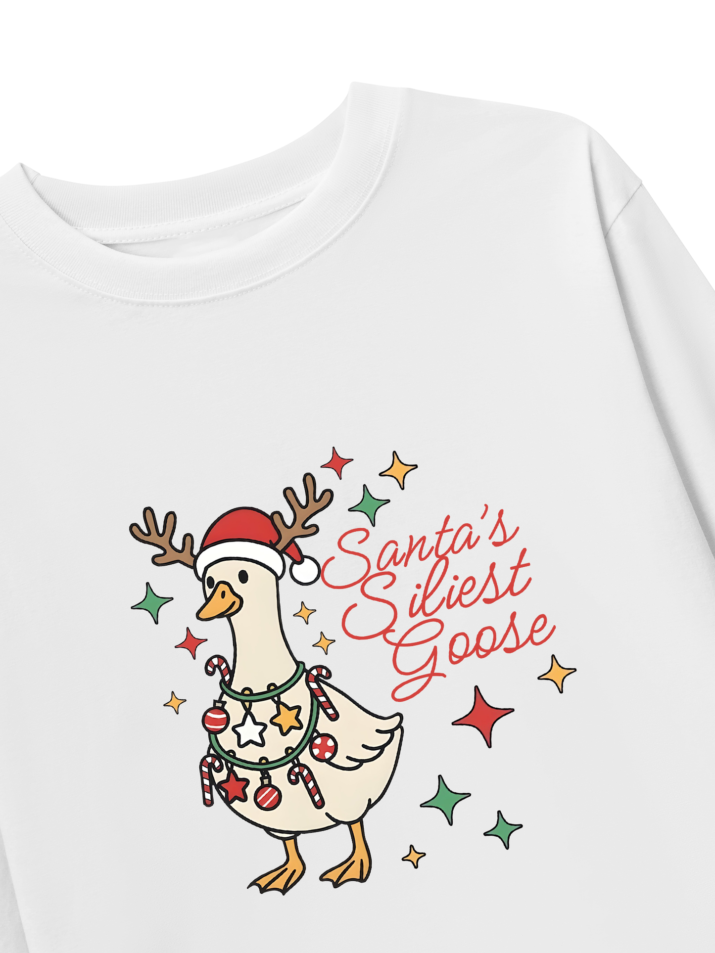 Áo Thun Dài Tay Santa’s Silly Goose