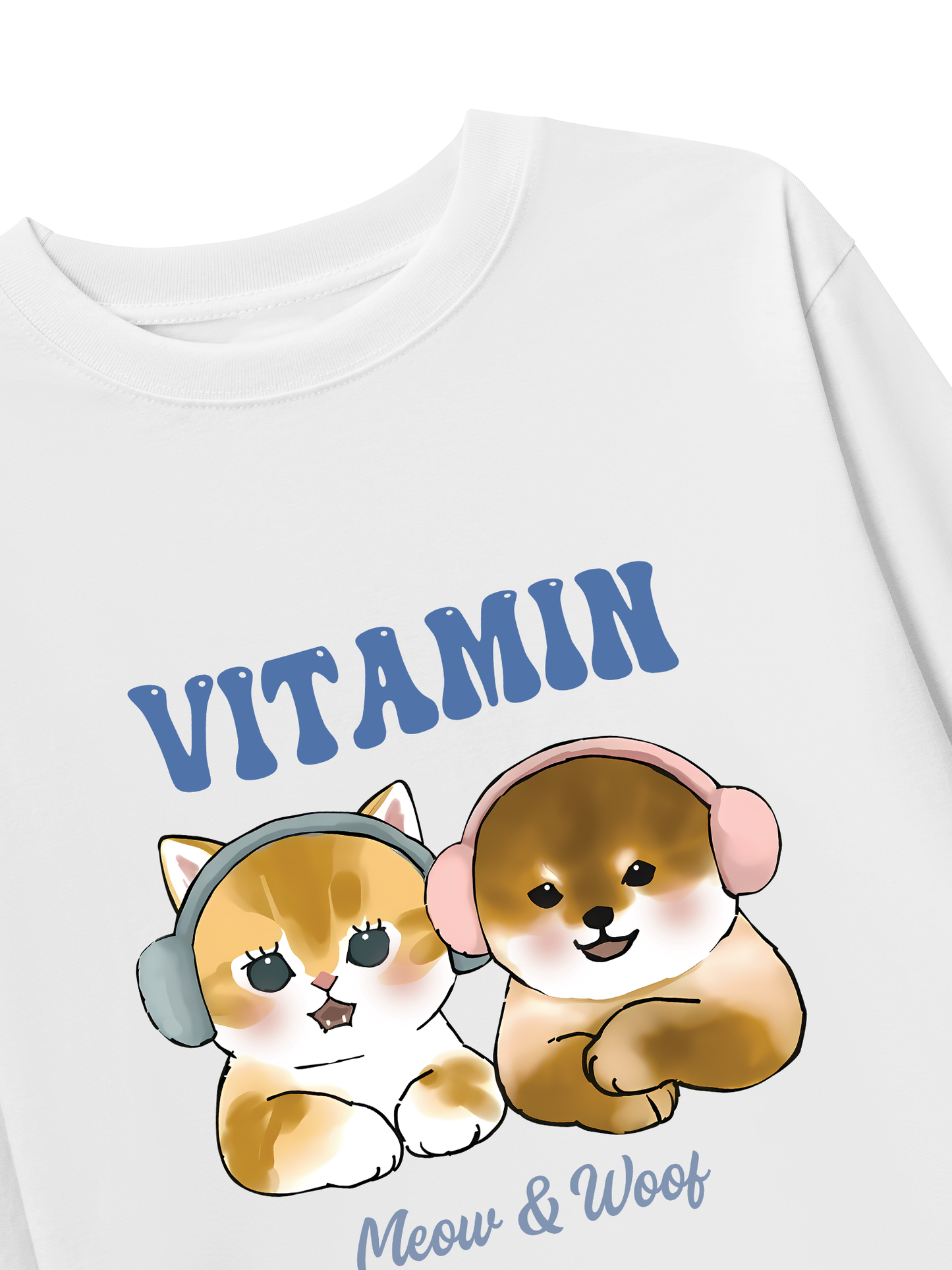 Áo Thun Dài Tay Vitamin Meow And Woof