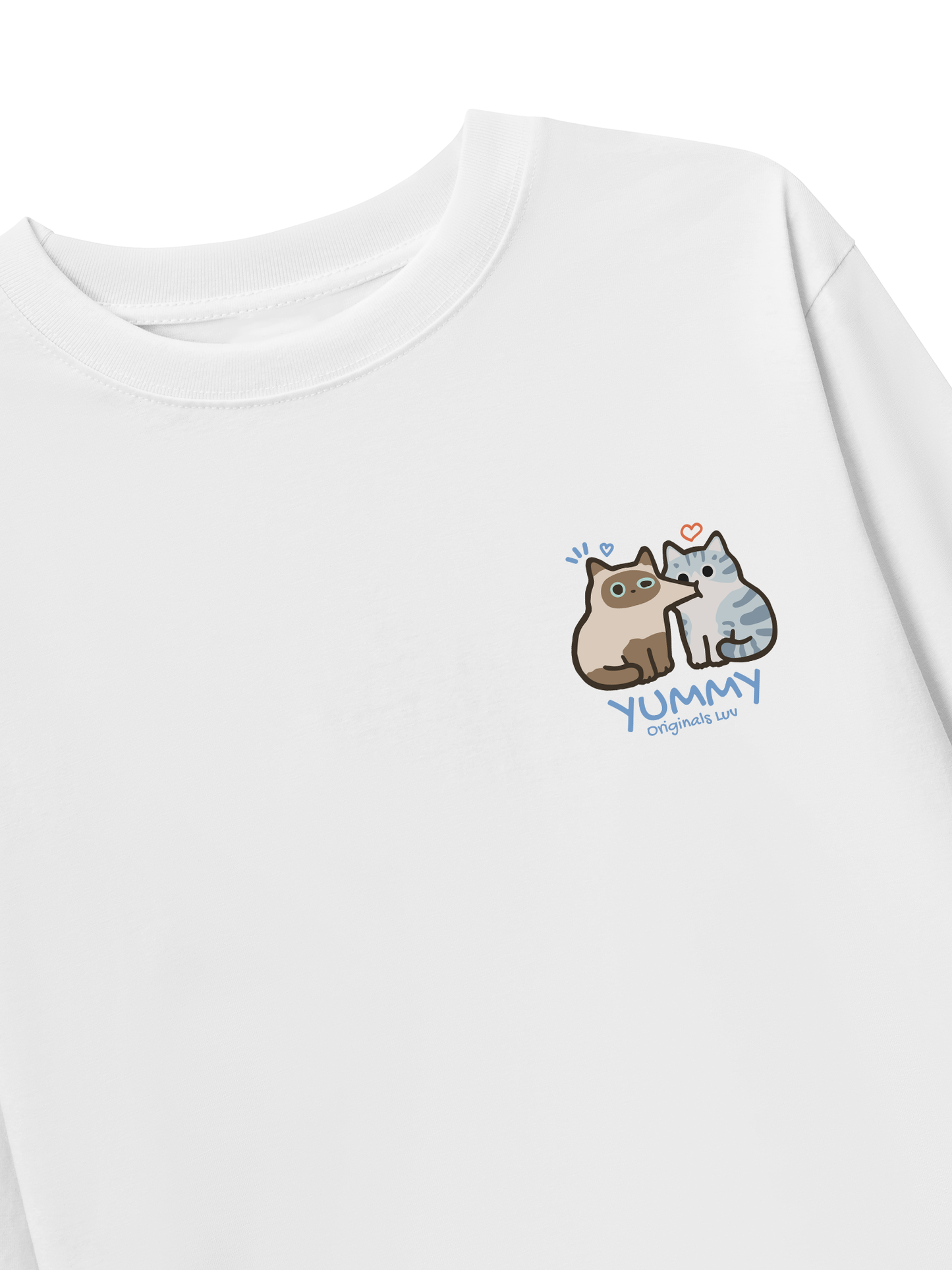 Áo Thun Dài Tay Yummy Luv Cat Couple