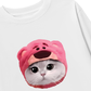 Áo Thun Dài Tay Animal Mood Pink Meow