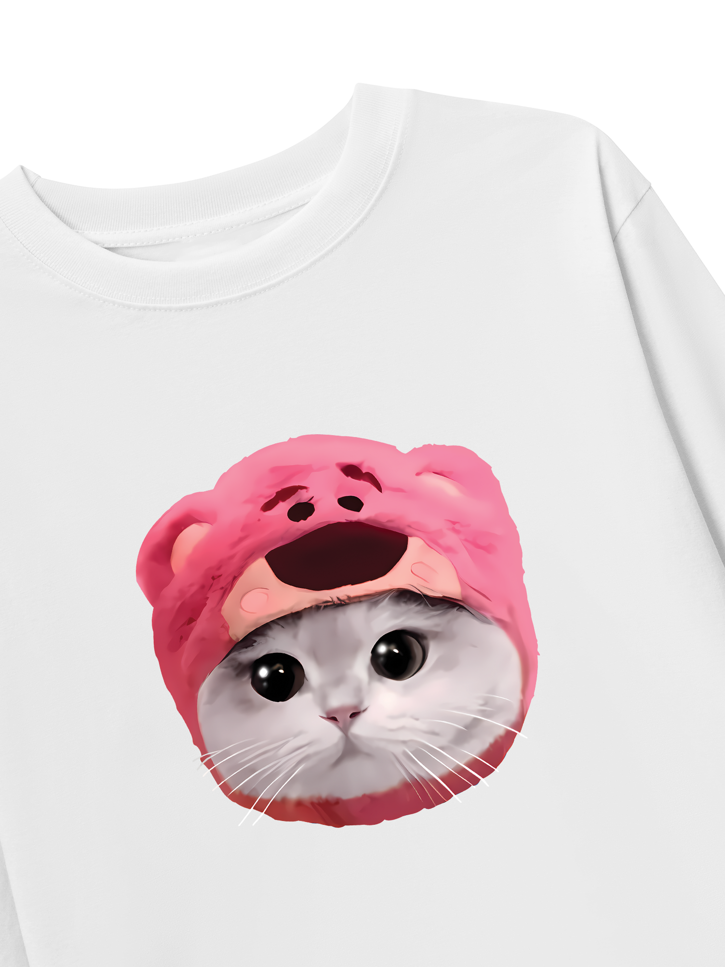 Áo Thun Dài Tay Animal Mood Pink Meow