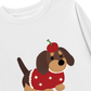 Áo Thun Dài Tay Animal Cute Puppy With Cherry
