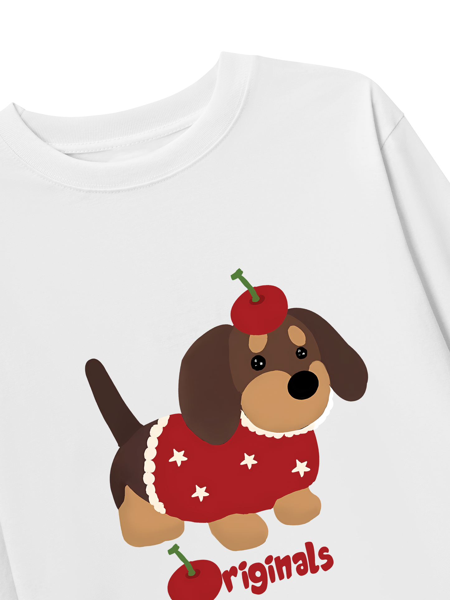 Áo Thun Dài Tay Animal Cute Puppy With Cherry