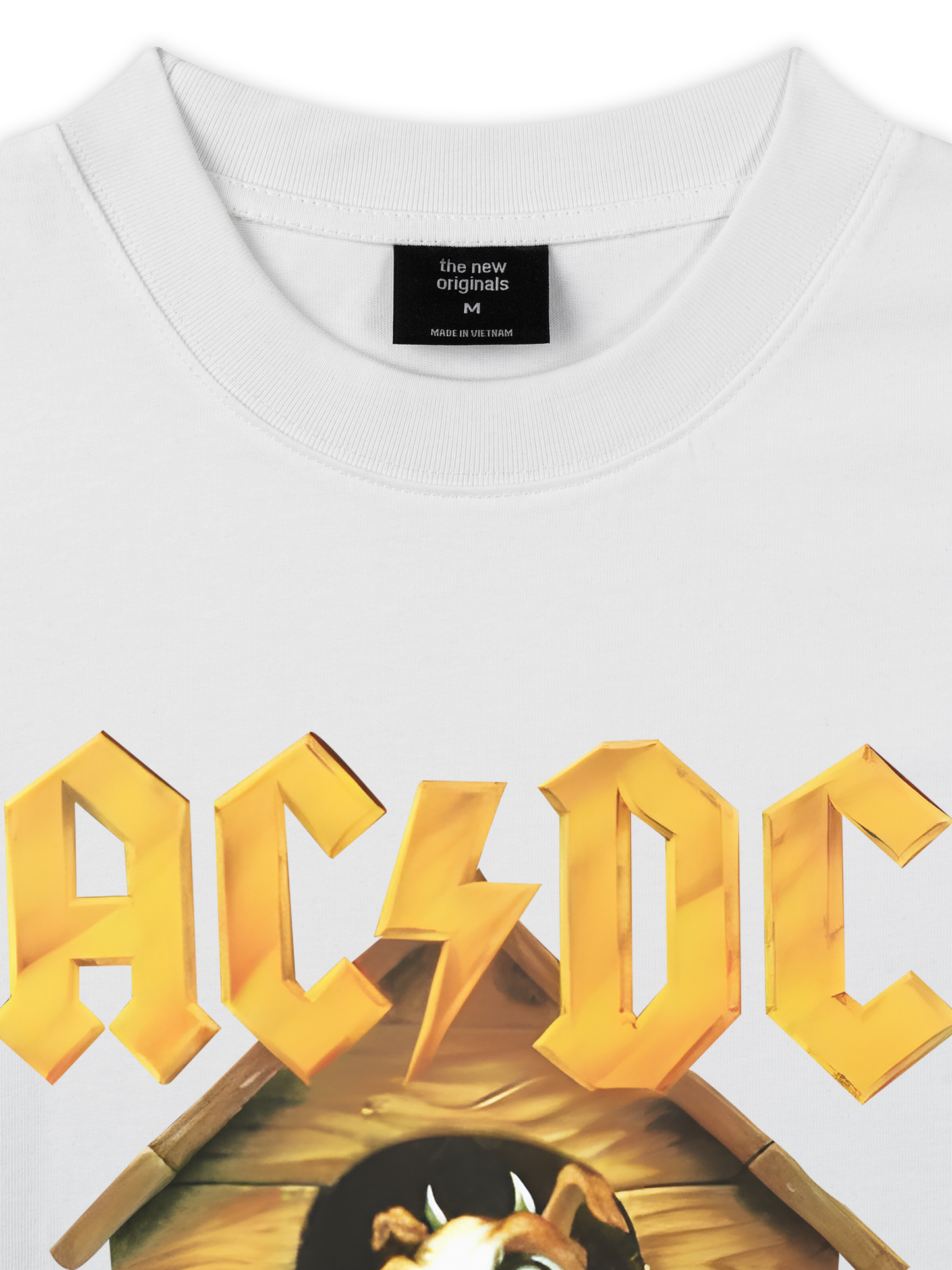 Áo Thun Relaxed Fit Music Rock AC DC Given The Dog A Bone