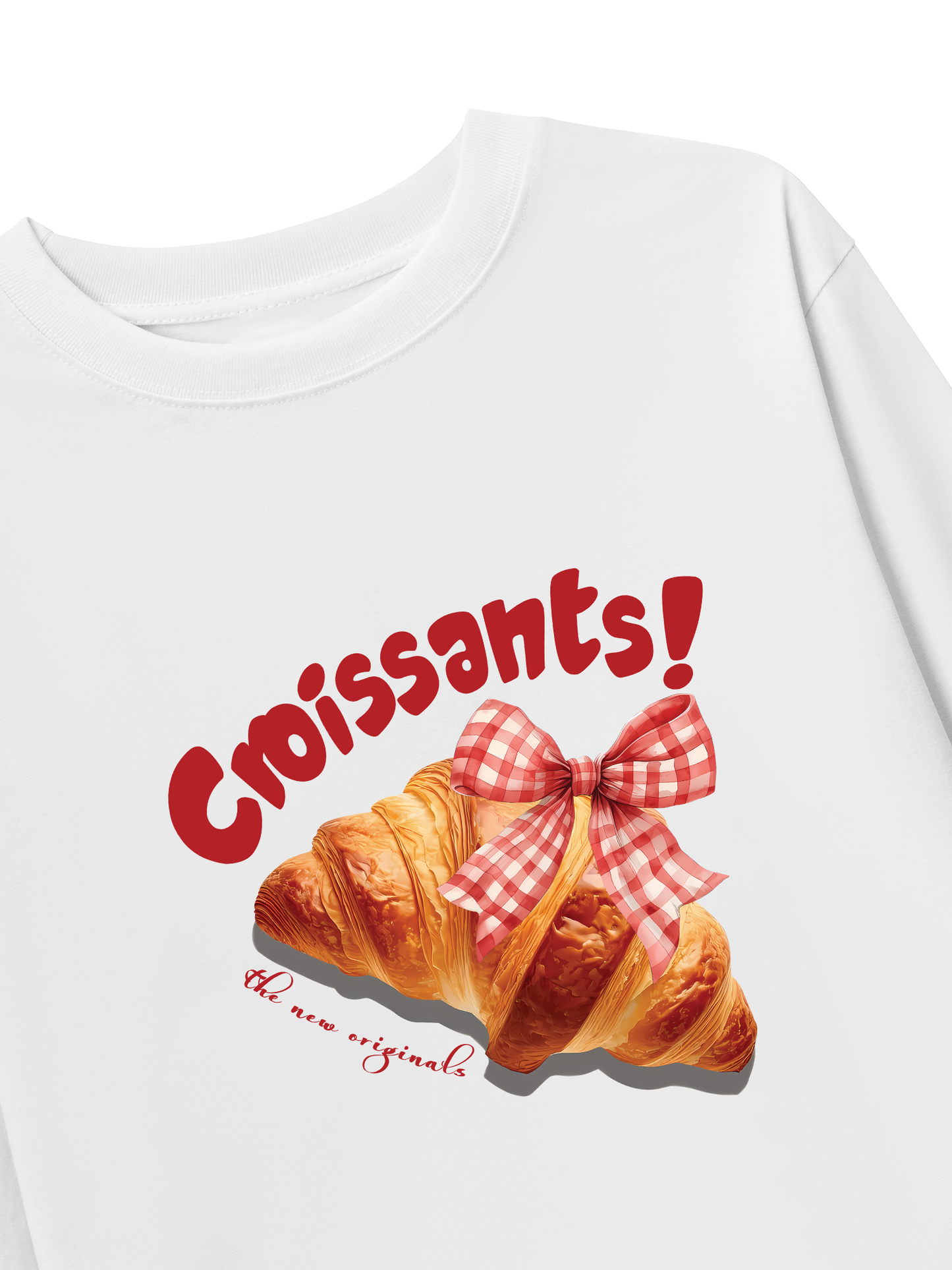 Áo Thun Dài Tay Sweet Pastry Red Bơ Croissant